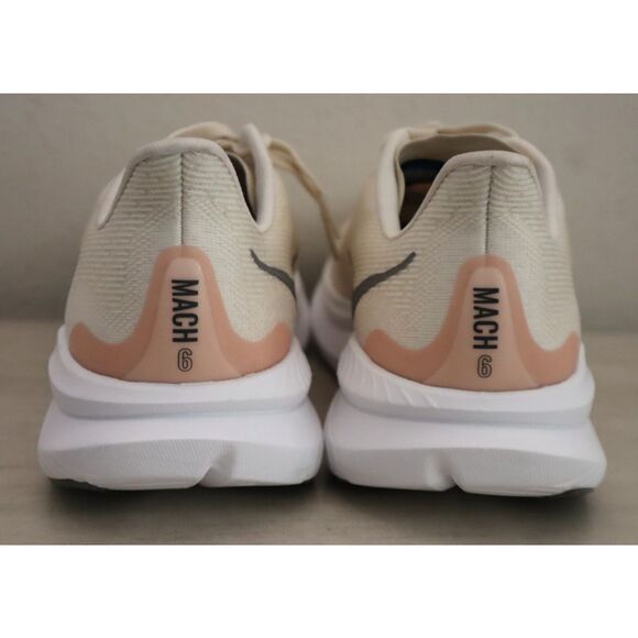 Hoka One One Women's Sz 10B Eggnog Vanilla/Yellowish White Mach 6 Sneakers Shoes - Picture 3 of 15